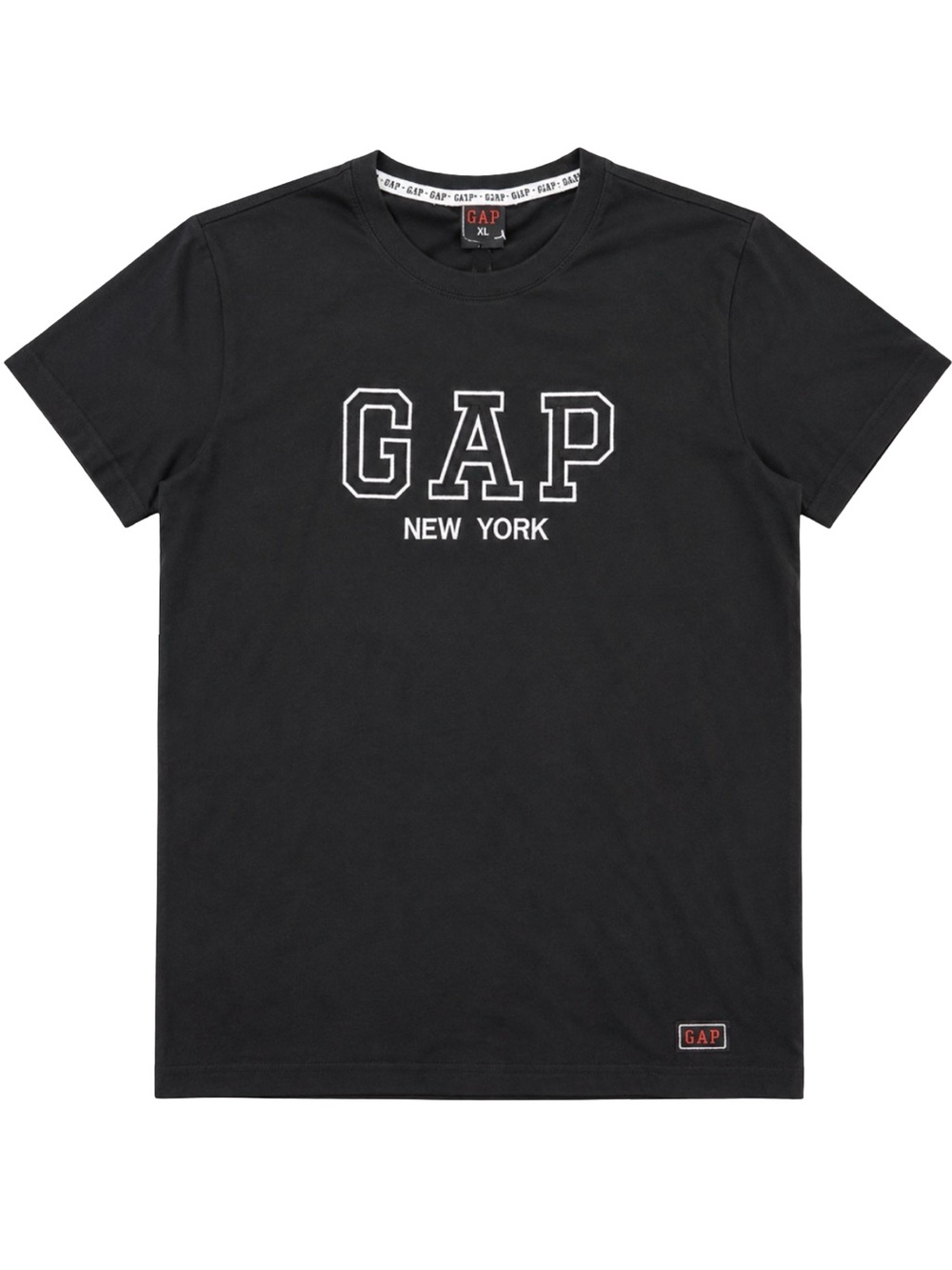 NWT GAP New York Logo T-Shirt Mens XL Black Crew Neck Graphic Tee Cotton Casual